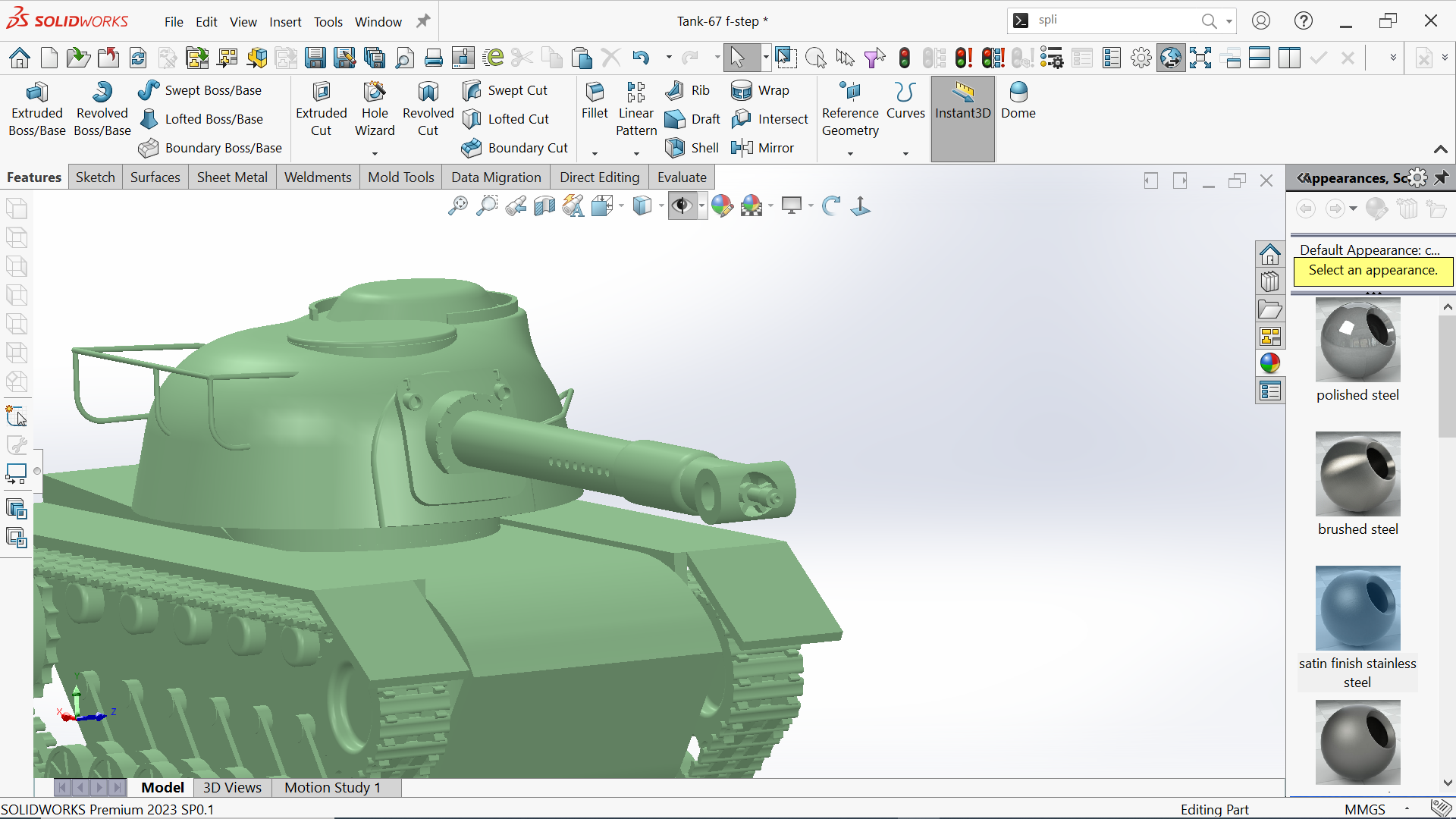 坦克-67玩具3D打印