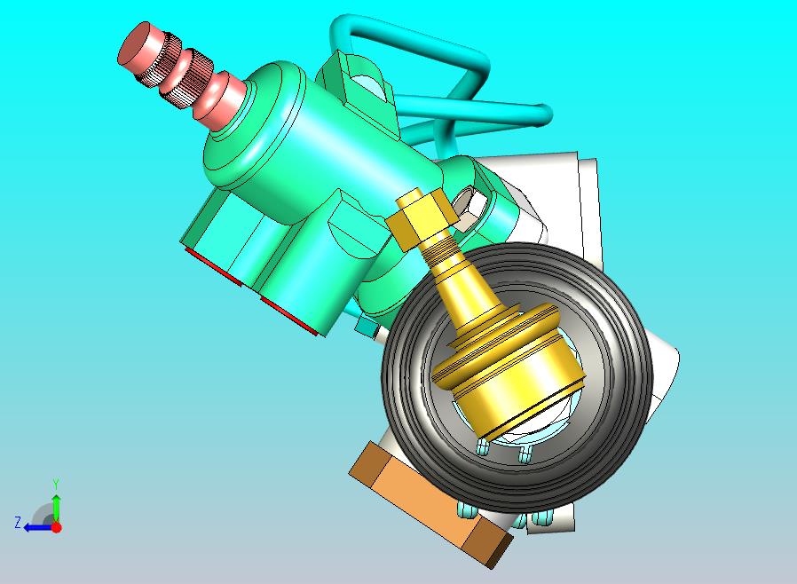 车辆动力转向架3D数模图纸