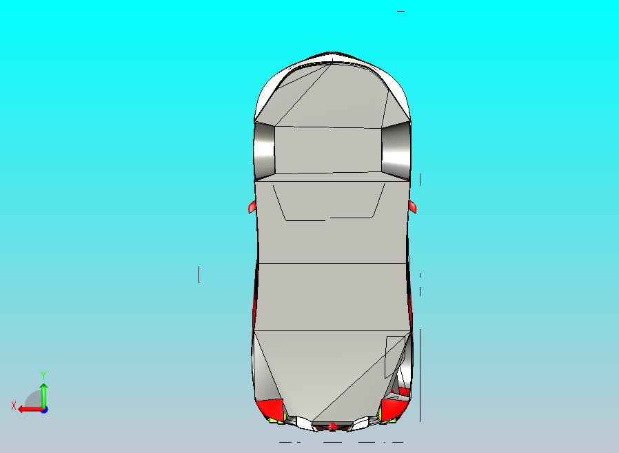 跑车外壳模型