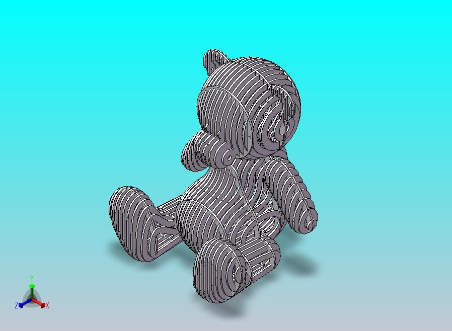 泰迪熊3D拼图