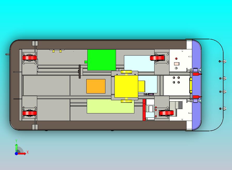 AGV自动引导小车3D图纸