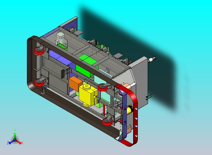 AGV自动引导小车3D图纸