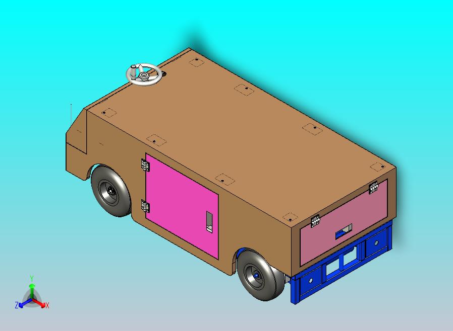 Agv自动导航车3D模型