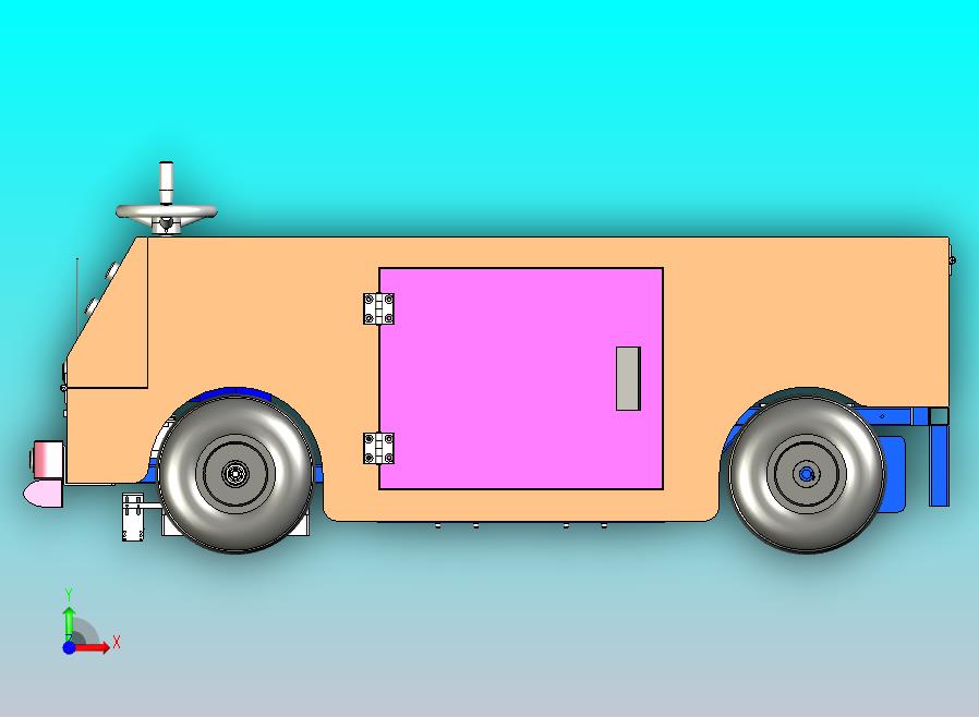 Agv自动导航车3D模型