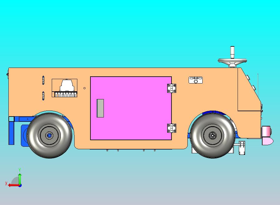 Agv自动导航车3D模型