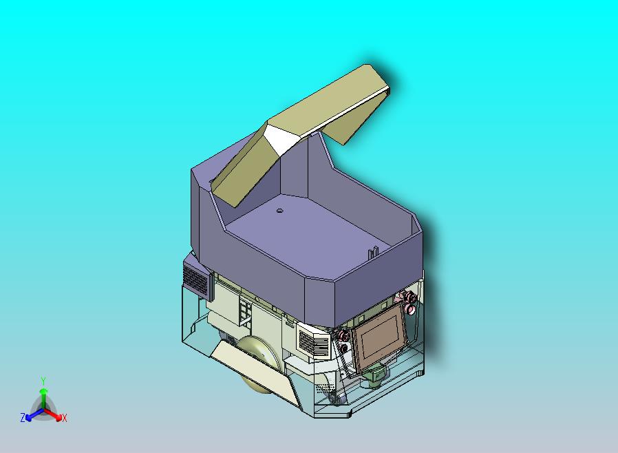 仓储物流AGV自动引导运输小车3D