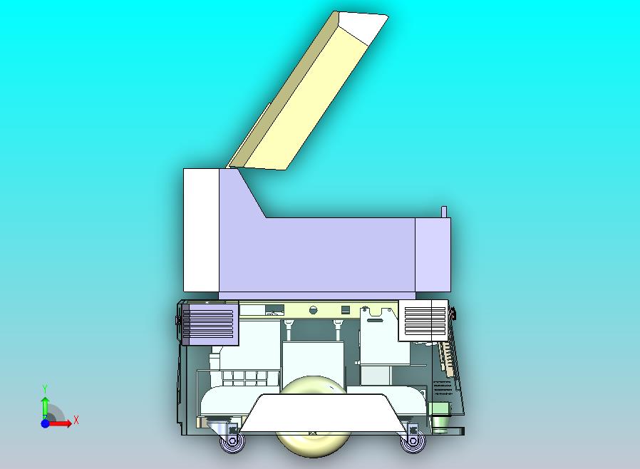 仓储物流AGV自动引导运输小车3D