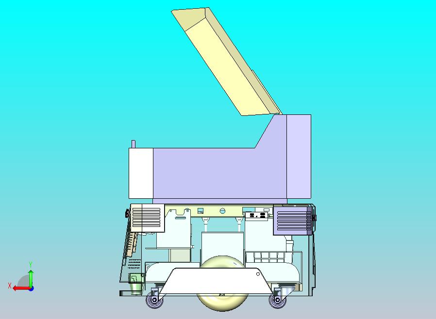 仓储物流AGV自动引导运输小车3D
