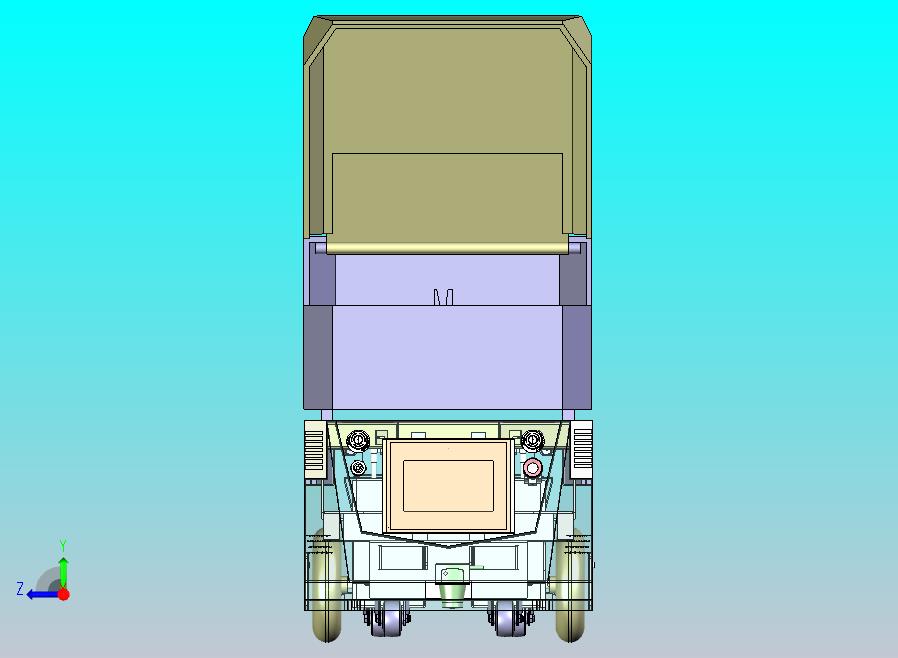 仓储物流AGV自动引导运输小车3D