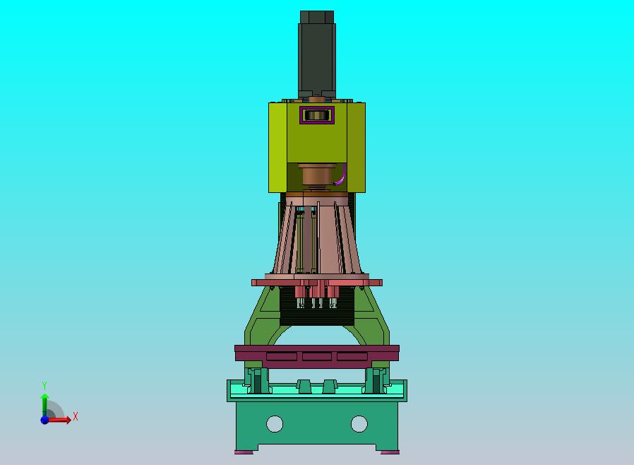 多轴立式钻床带参数solidworks三维模型
