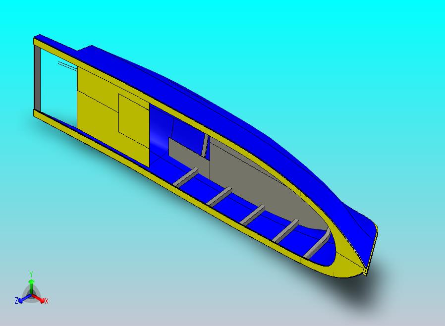 小型船模型