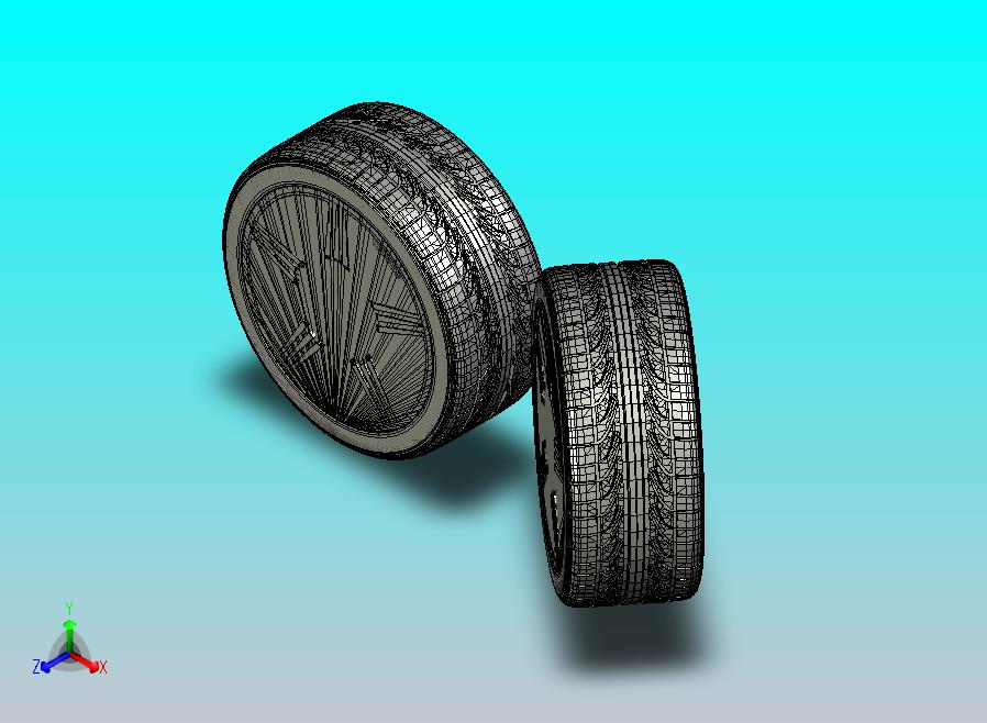 AMG车轮3D最大值