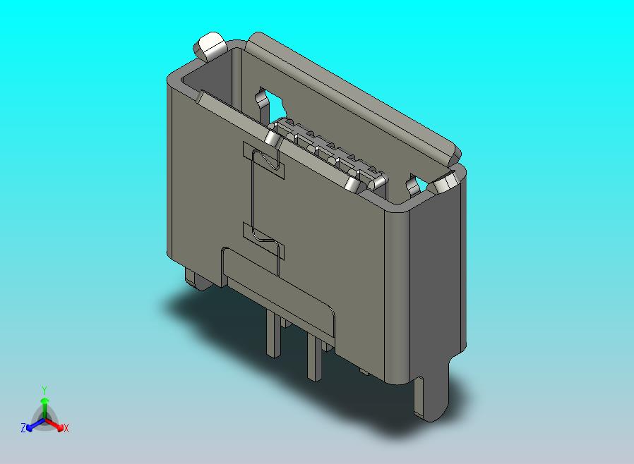 微型USB AB类型通过孔类型
