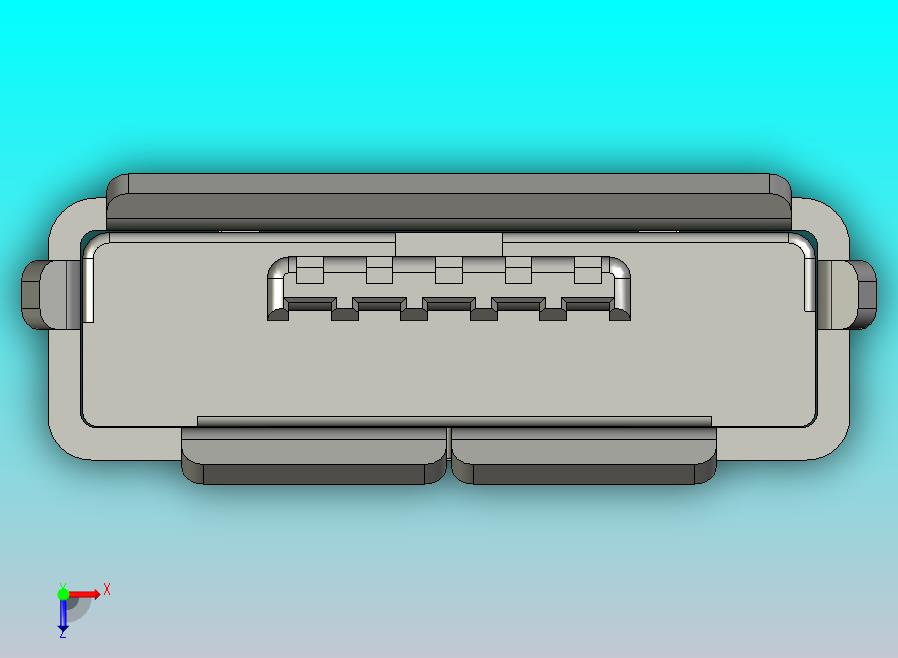 微型USB AB类型通过孔类型