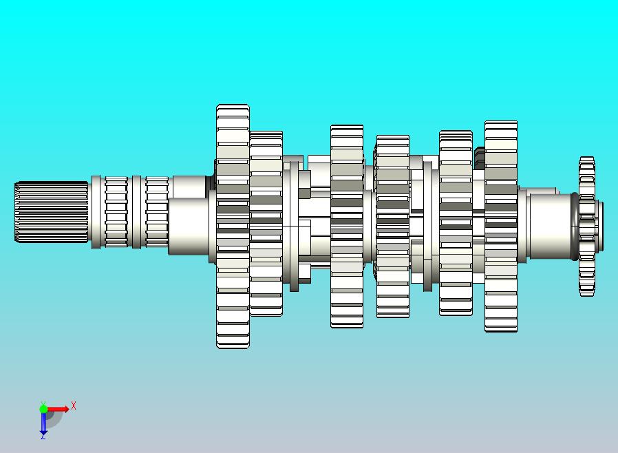 经典125变速器6速部分