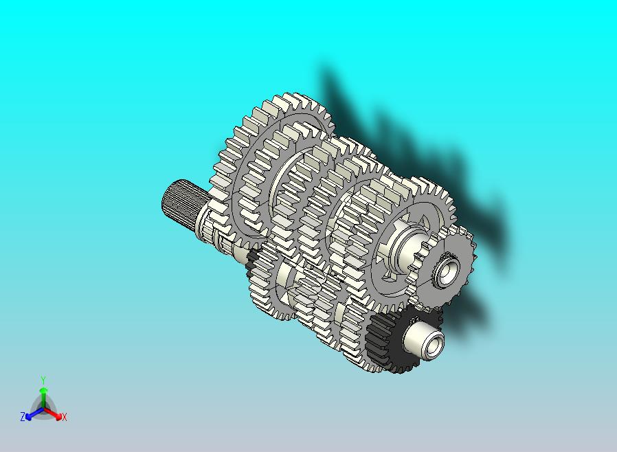 经典125变速器6速部分