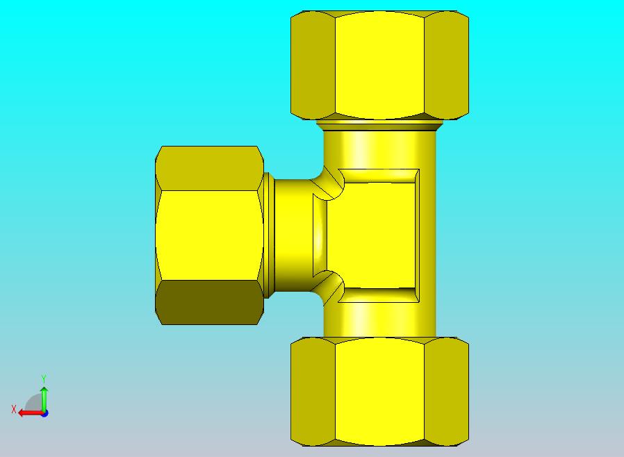 可调公螺柱三通螺柱桶p-elvd-12-l