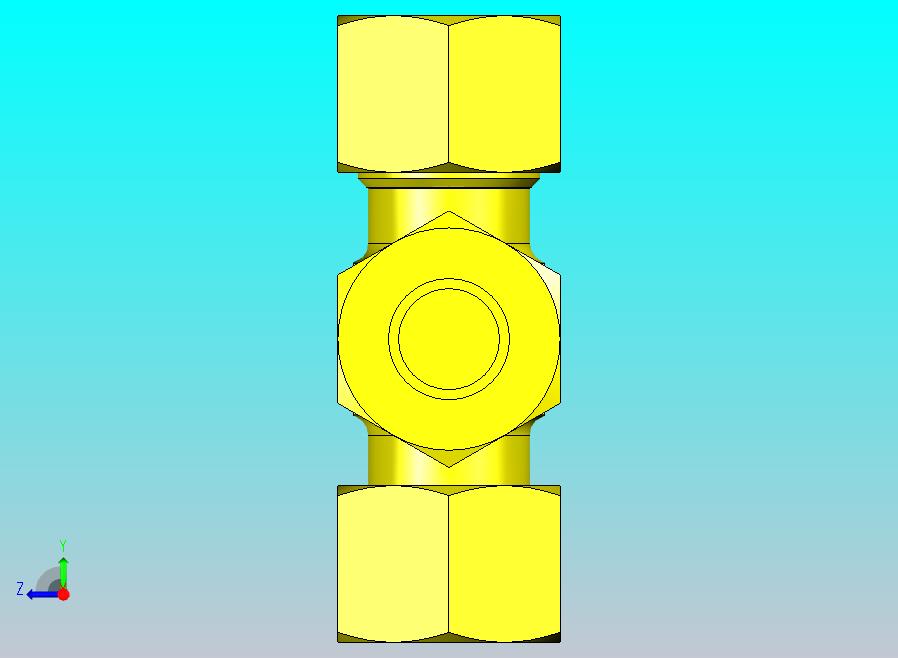可调公螺柱三通螺柱桶p-elvd-12-l