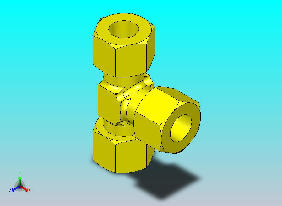 可调公螺柱三通螺柱桶p-elvd-12-l