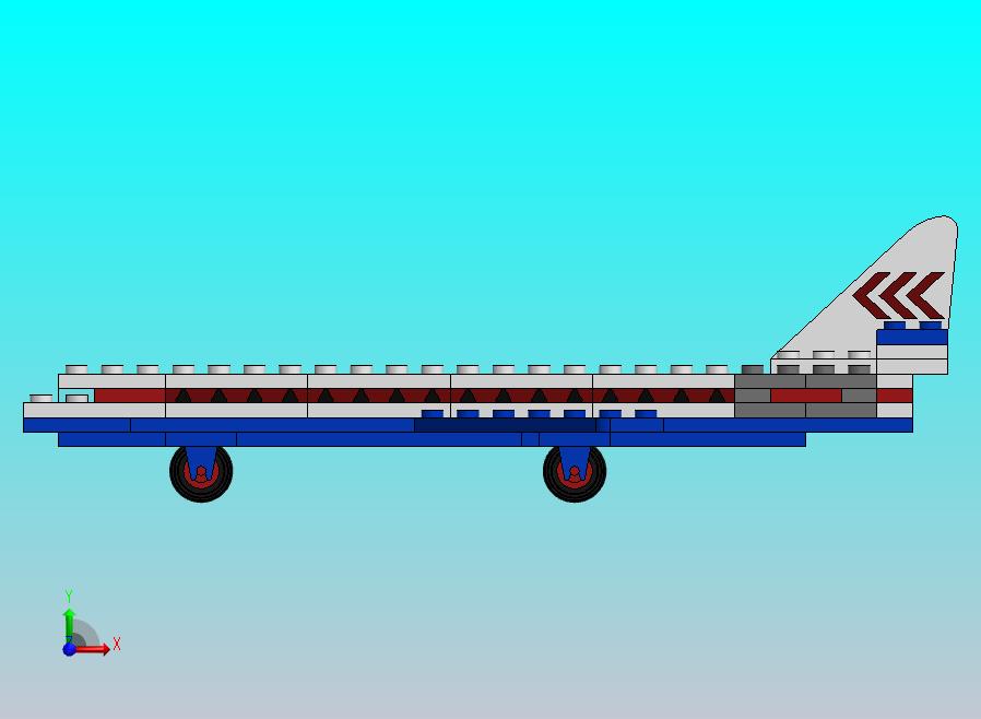 乐高687 Caravelle飞机