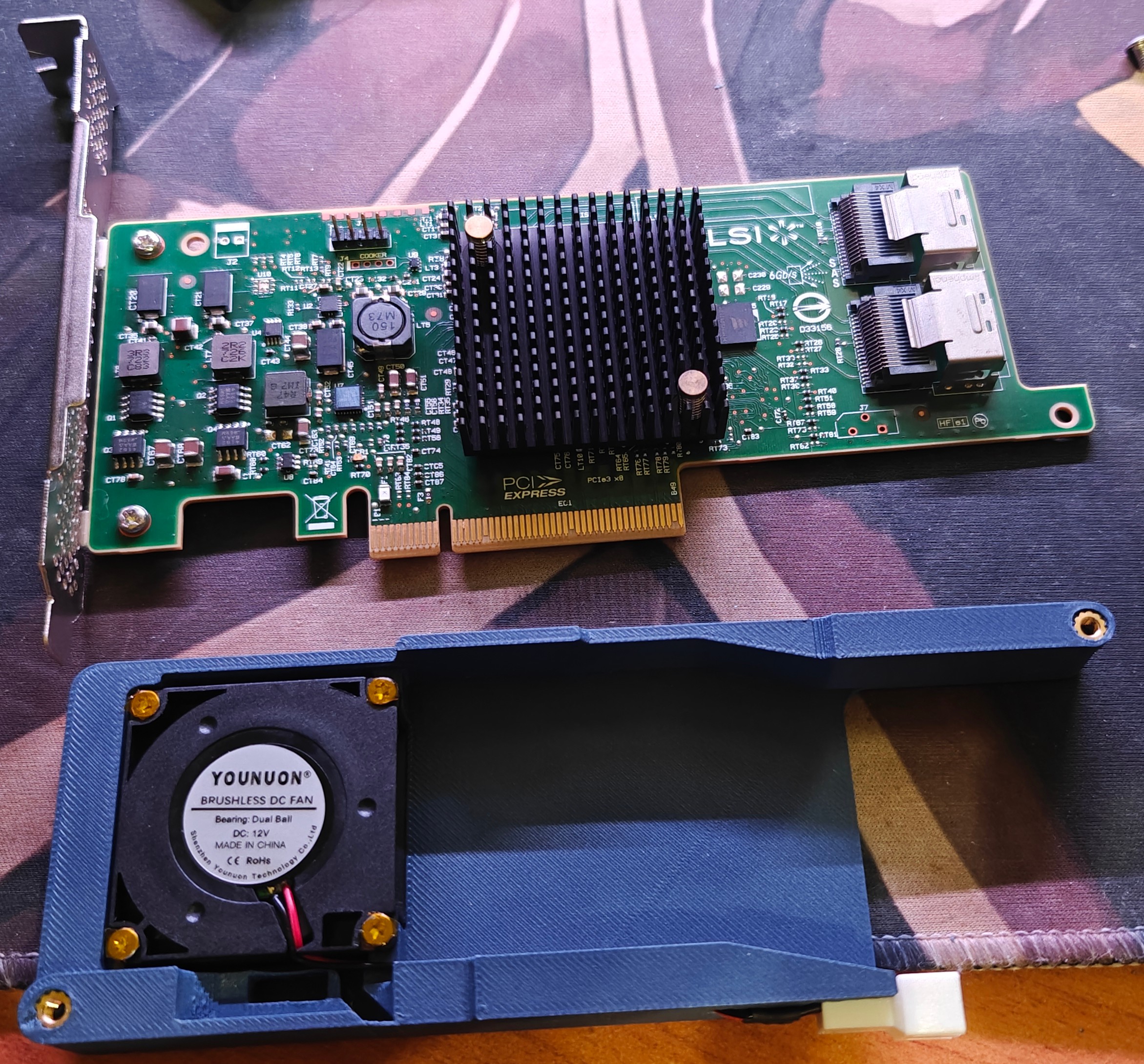 LSI SAS9207-8I风扇管