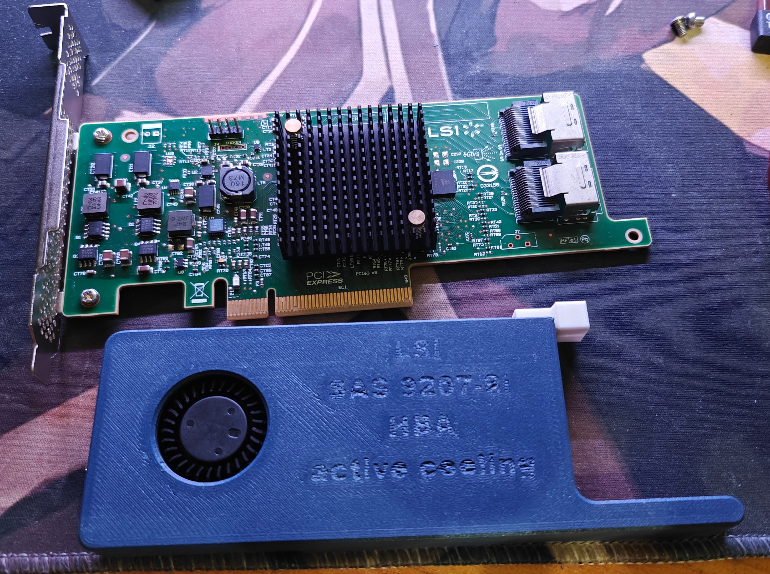 LSI SAS9207-8I风扇管