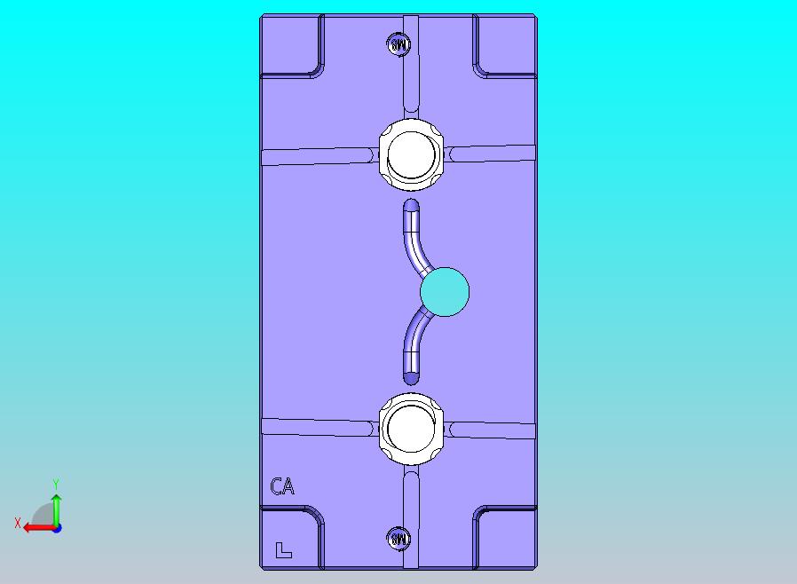 液压马达控制齿条旋转抽芯脱螺纹注塑模具3D