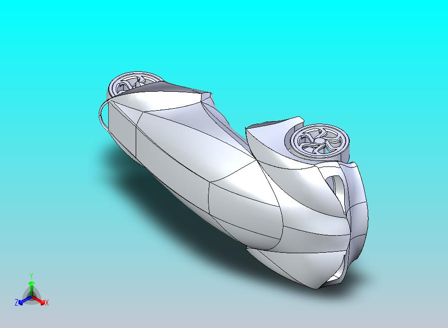 城市电动跑车模型