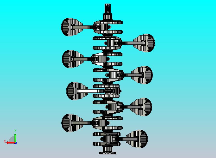 8缸曲轴总成V2
