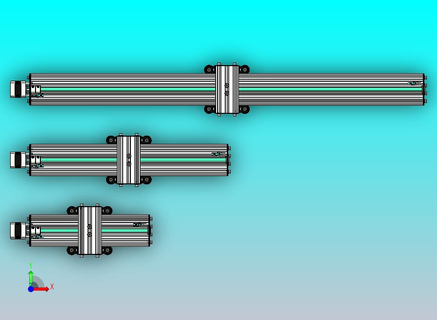 v型槽直线运动-02型300毫米 500毫米 1000毫米
