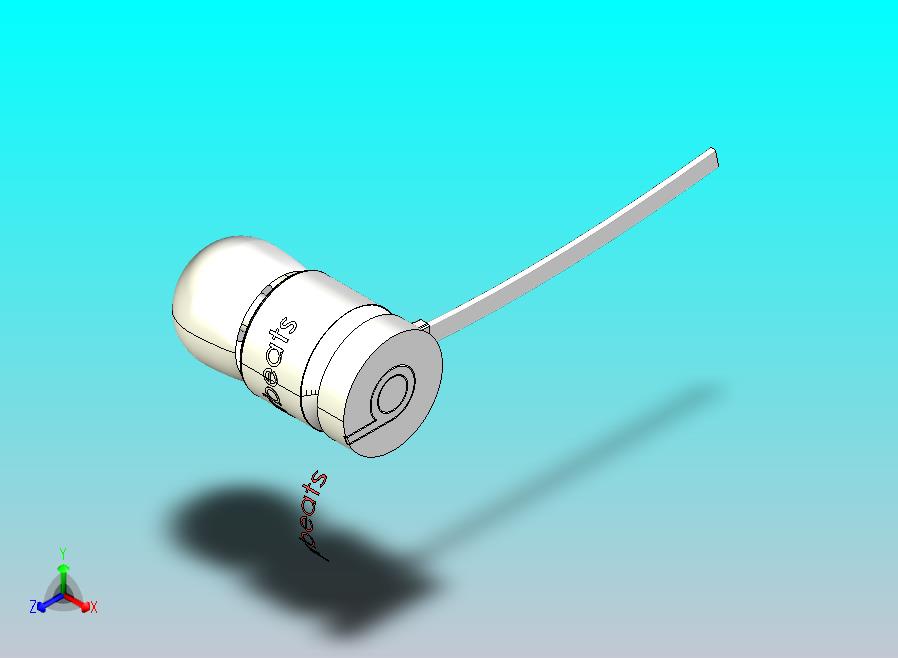 造型耳机模型为入耳式