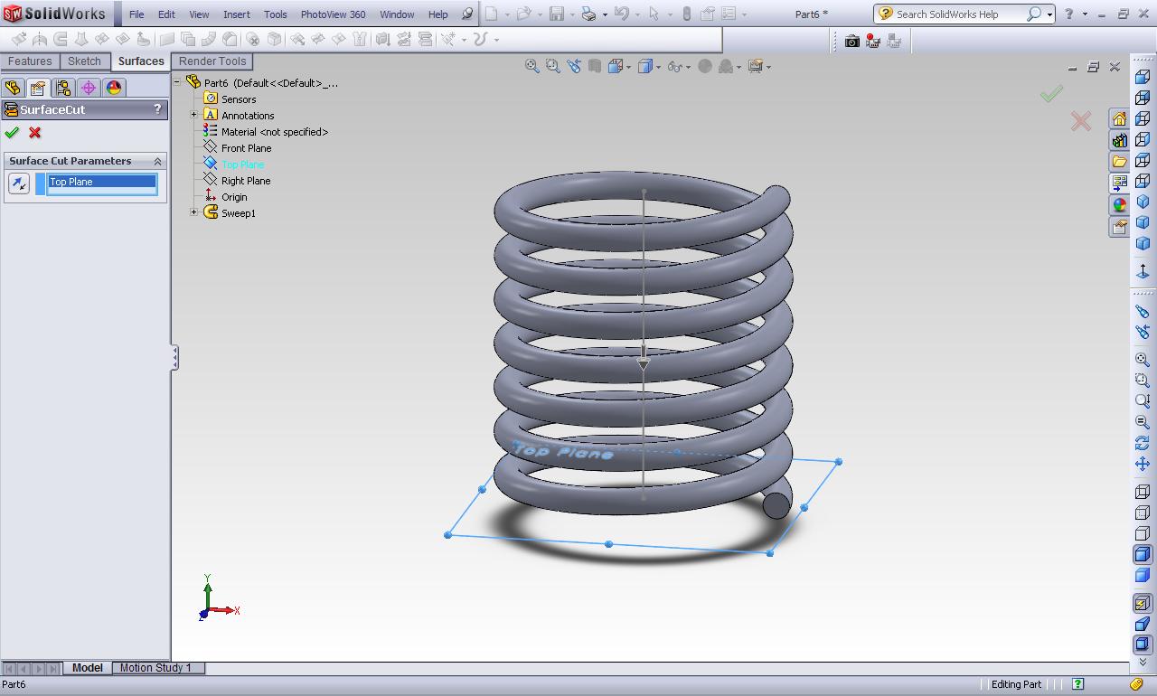 如何在Solidworks中制作一个压缩弹簧的动画