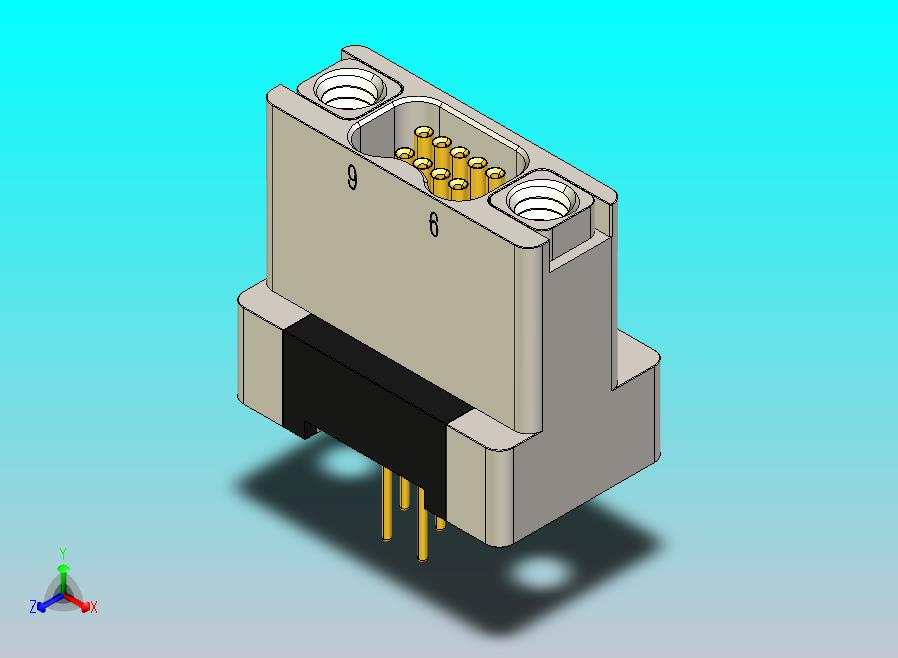 J63A系列微型螺纹紧固垂直安装PCB连接器，插座