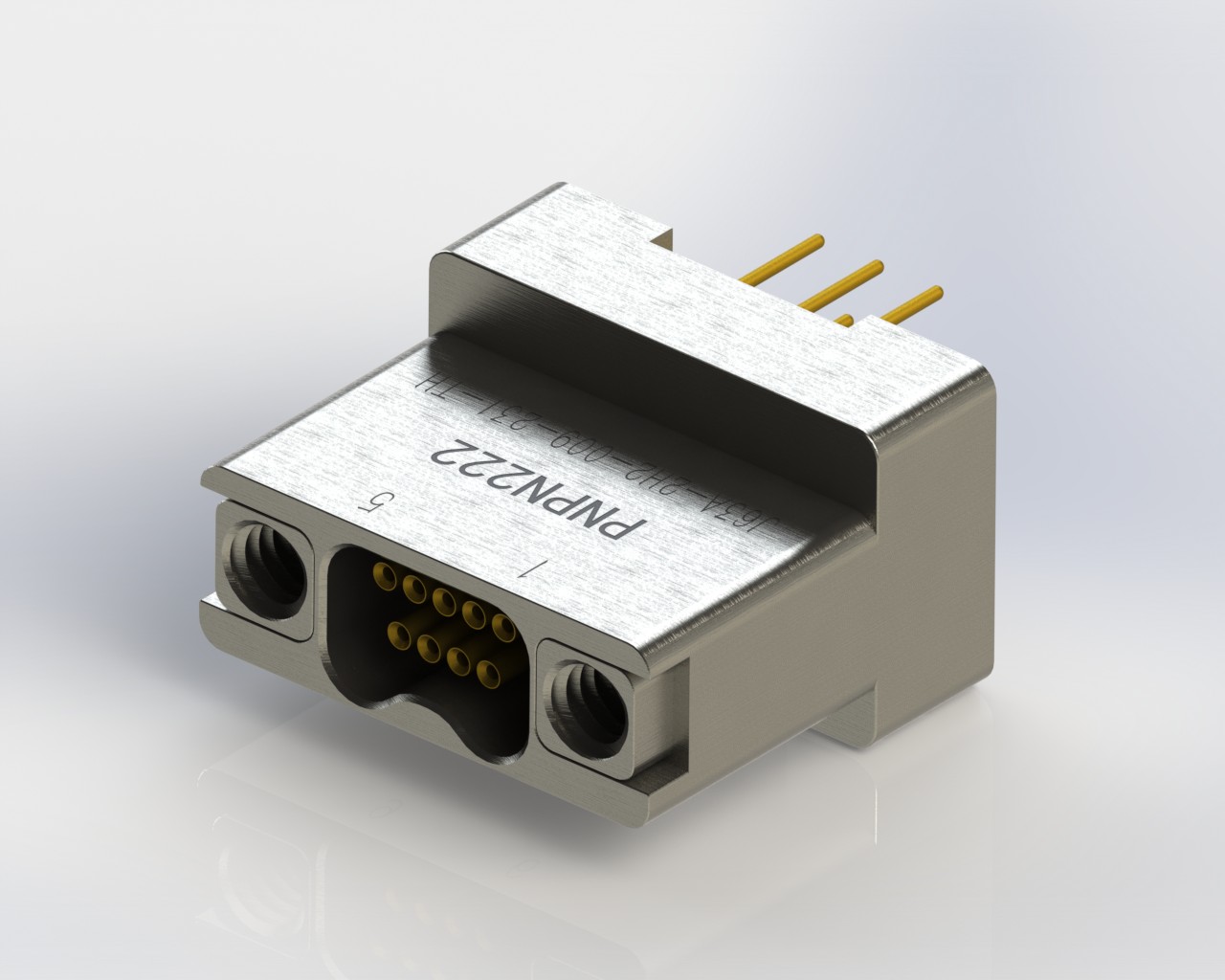 J63A系列微型螺纹紧固垂直安装PCB连接器，插座