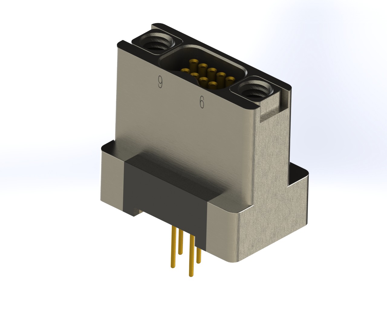 J63A系列微型螺纹紧固垂直安装PCB连接器，插座
