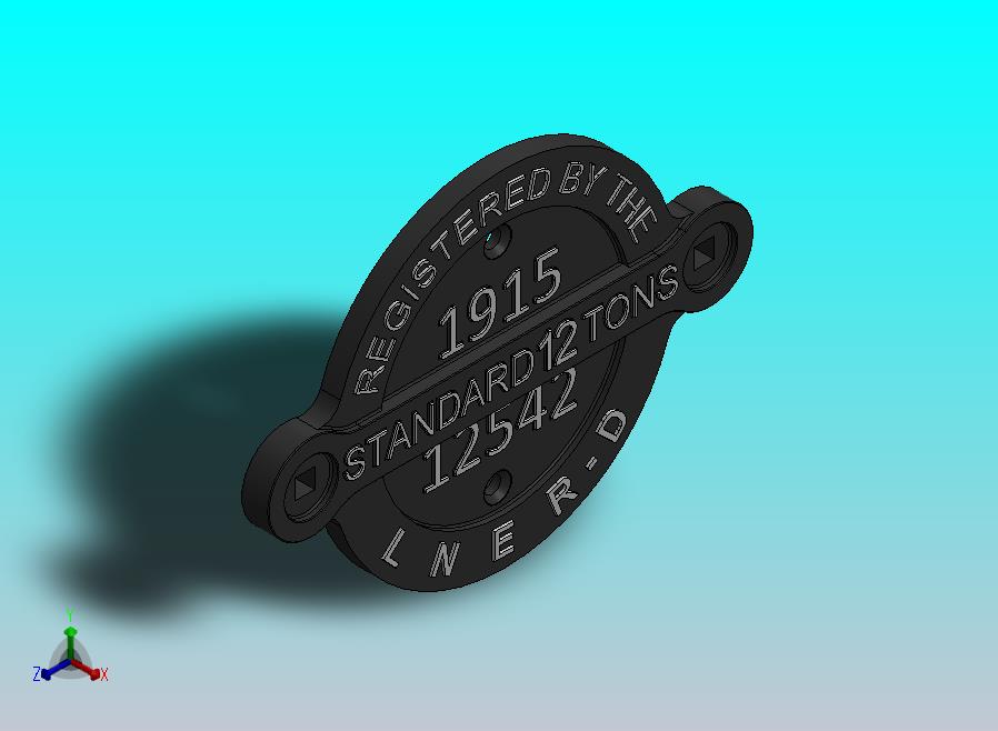 12t 铁路货车登记牌