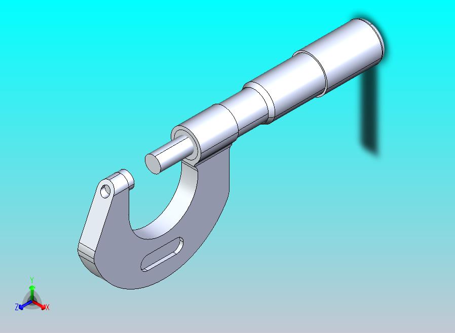千分尺模型