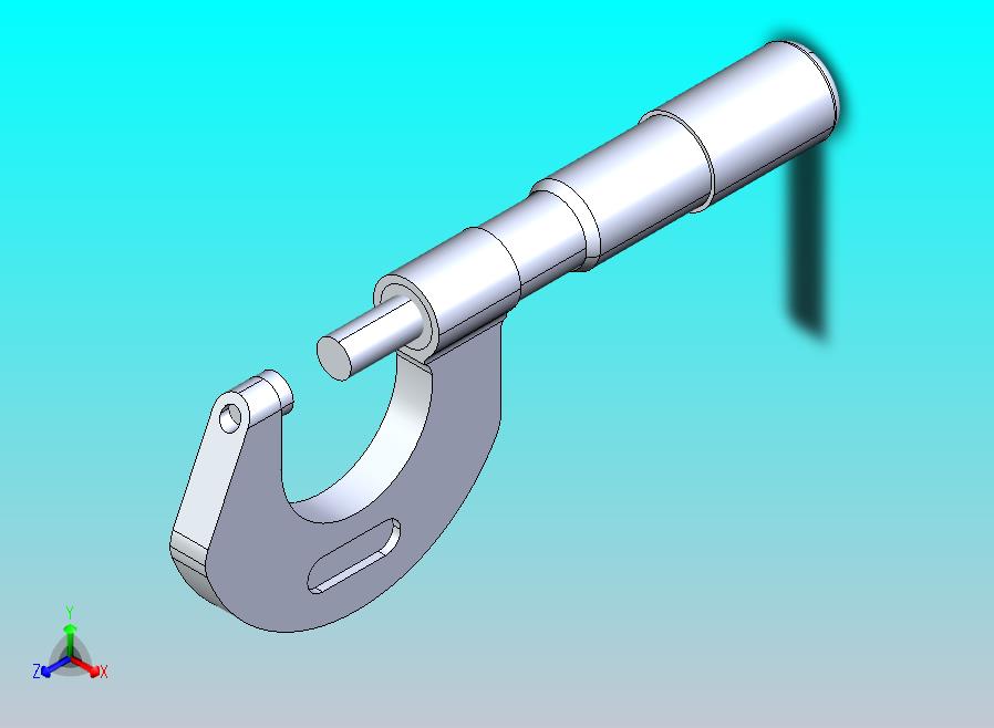 千分尺模型