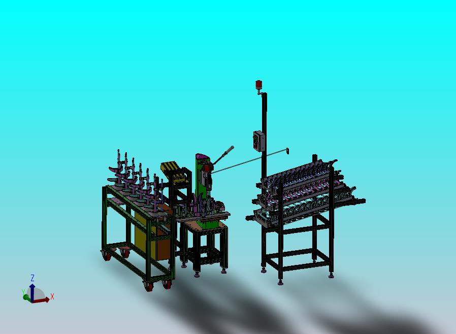 分离拨叉工位3D