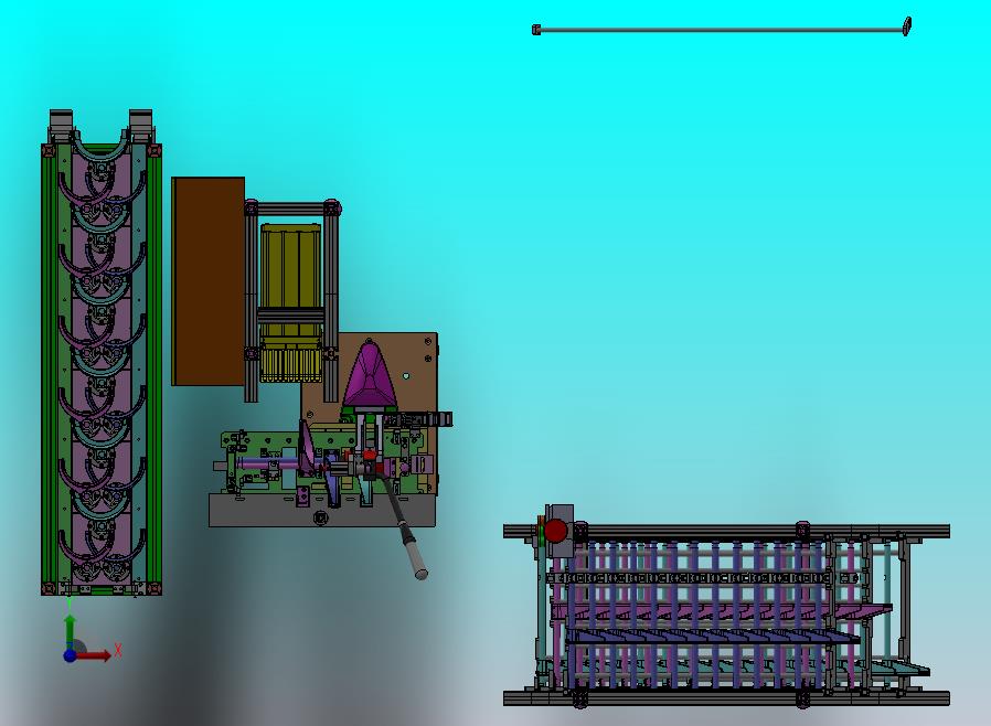 分离拨叉工位3D