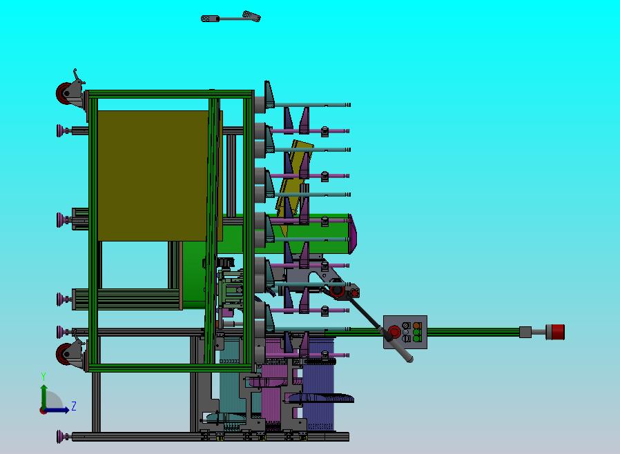 分离拨叉工位3D