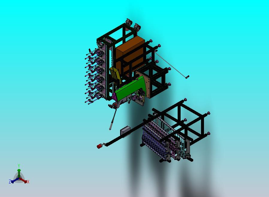 分离拨叉工位3D