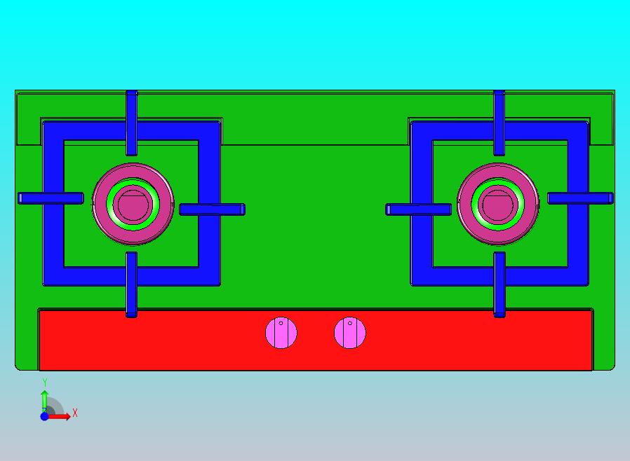 炊具燃气灶模型
