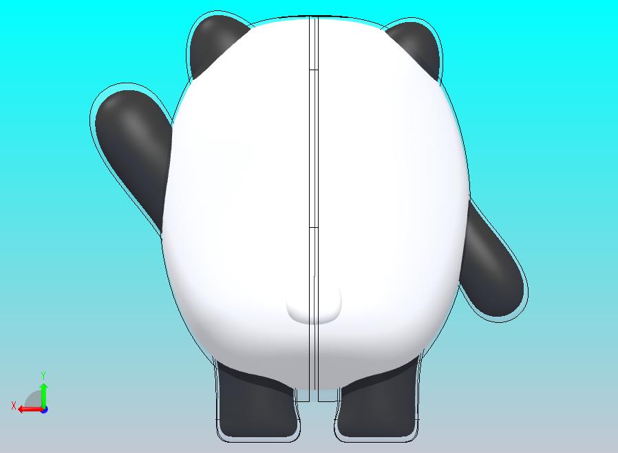 “冰墩墩” 熊猫模型