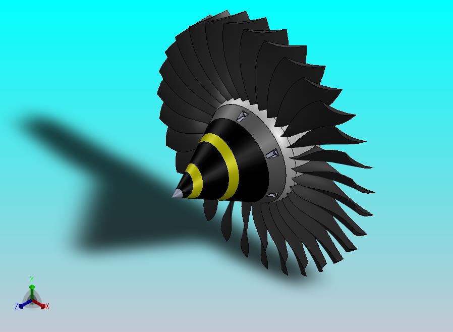 GE-CFM65涡轮风扇发动机的风扇叶片