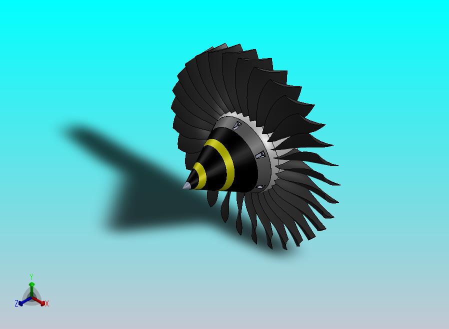 GE-CFM65涡轮风扇发动机的风扇叶片