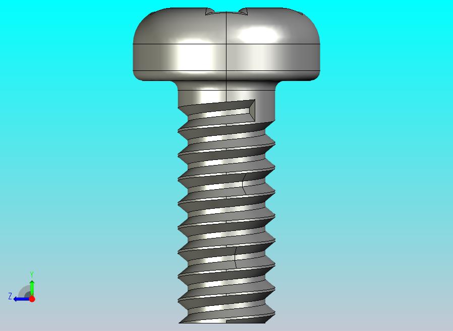 螺丝M2x0.5长度= 5mm潘头