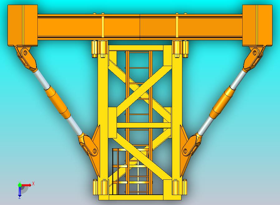 塔式起重机-起重机机身段地面底座