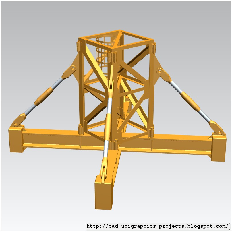 塔式起重机-起重机机身段地面底座
