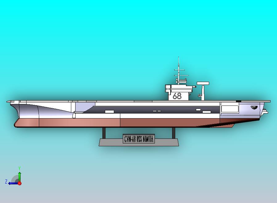 尼米兹号航空母舰模型